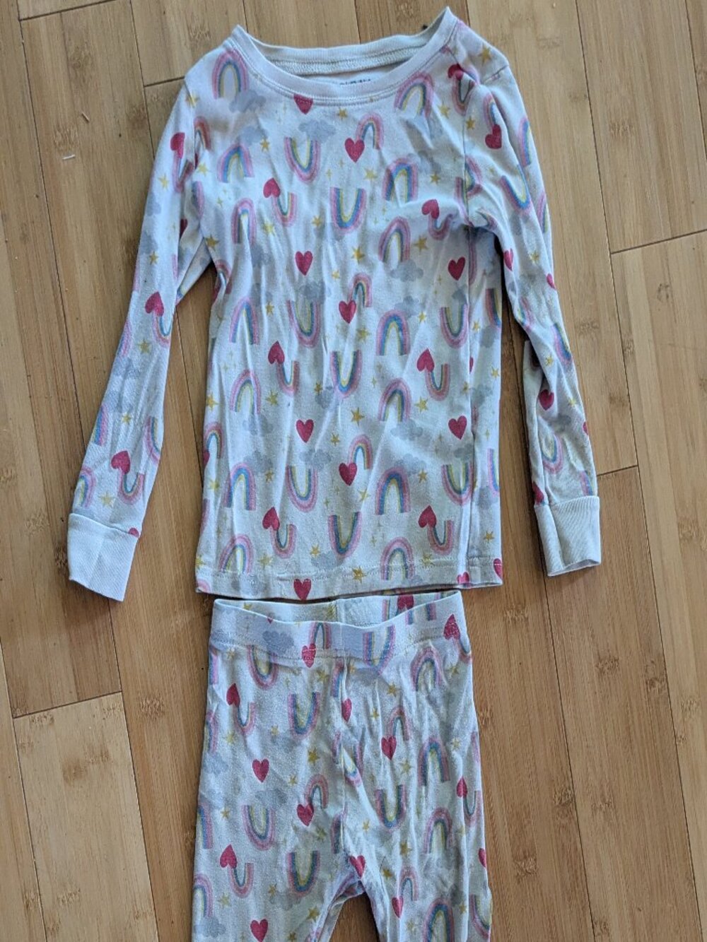 Rainbow pajamas - size 5t